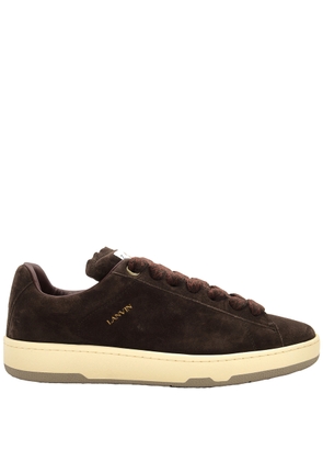 Lanvin Curb Lite Suede Low-Top Sneakers