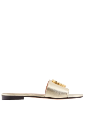 Bally Emblem-Plaque Leather Slides