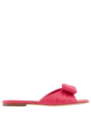 Ferragamo Vara Bow Leather Slides