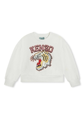 Kenzo Girls Tiger Logo Cotton Sweatshirt