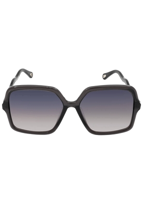 Chloe Zelie Blue Gradient Square Ladies Sunglasses CH0086SA 001 59