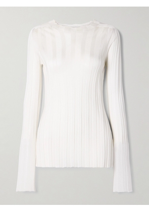 KHAITE - Cosette Ribbed-knit Top - White - x small,small,medium,large