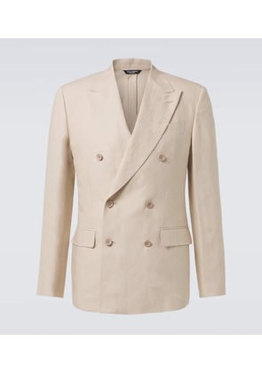 Dolce&Gabbana Double-breasted linen blazer