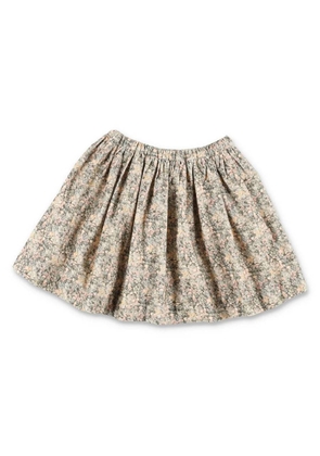 Bonpoint Girls Suzon Floral Print Corduroy Skirt
