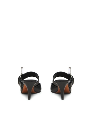 Alexander McQueen Ladies Black Birdee Leather Mules