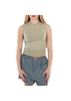 MM6 Piped-Trim Wool-Blend Vest