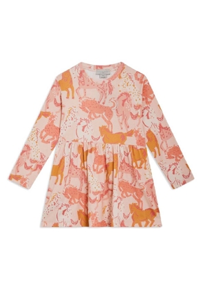 Stella Mccartney Long Sleeve Horse Print Dress
