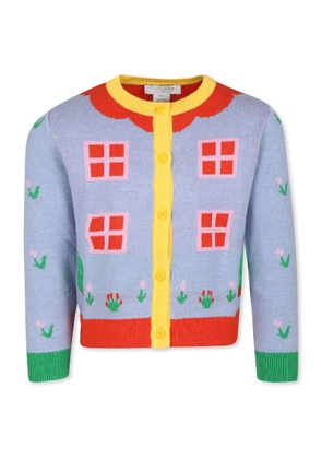 Stella McCartney Girls Multicolor Round Neck Knit Sweater