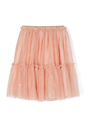 Stella McCartney Girls Flower Printed Dot Skirt