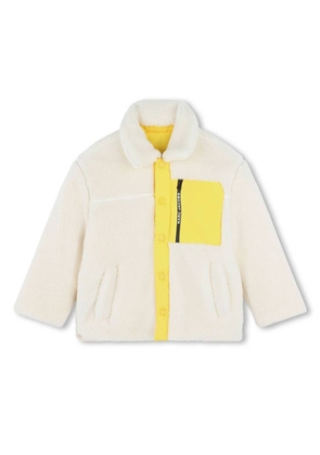 Little Marc Jacobs Kids Smiley Faux Fur Reversible Jacket