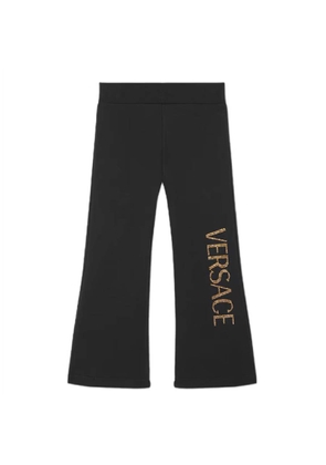 Young Versace Girls Crystal Logo Kids Sweatpants