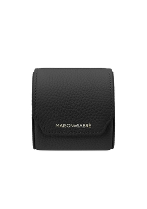 MAISON de SABRÉ The Watch Roll in Black Caviar - Black. Size all.