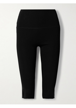 STAUD - Santino Cropped Knitted Leggings - Black - x small,small,medium,large,x large
