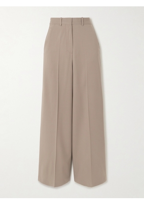 Joseph - Alana Wool-blend Twill Wide-leg Pants - Brown - FR 32,FR 34,FR 36,FR 38,FR 40,FR 42,FR 44