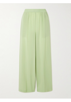 Joseph - Hulin Silk Crepe De Chine Wide-leg Pants - Green - FR 32,FR 34,FR 36,FR 38,FR 40,FR 42,FR 44