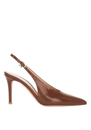 Gianvito Rossi Robbie Slingback Leather Pumps