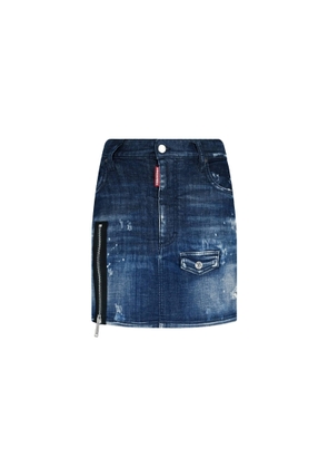 Dsquared2 Denim Mini Skirt