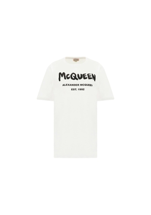 Alexander McQueen Graffito Logo Print T-shirt