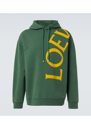 Loewe Logo cotton fleece hoodie