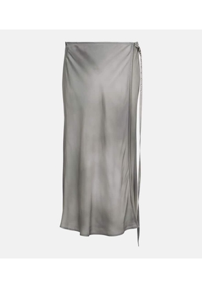 Acne Studios Satin wrap skirt