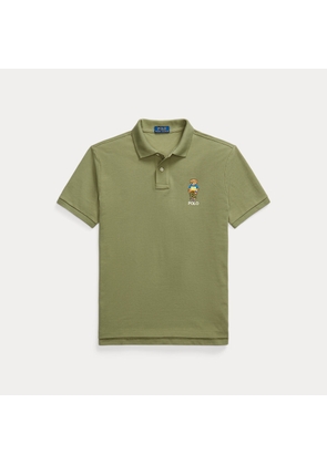 Custom Slim Polo Bear Mesh Polo Shirt