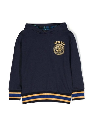Young Versace Boys Medusa Head Long Sleeves Stripe Hoddie