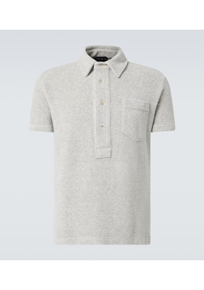 Tom Ford Cotton-blend terry polo shirt