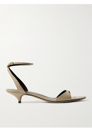 The Row - Vika Leather Sandals - Neutrals - IT35,IT36,IT36.5,IT37,IT37.5,IT38,IT38.5,IT39,IT39.5,IT40,IT40.5,IT41