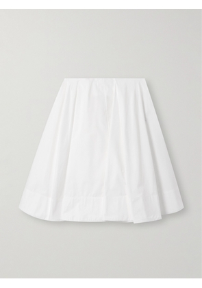 Jacquemus - Salon Pleated Cotton-poplin Midi Skirt - White - FR 34,FR 36,FR 38,FR 40,FR 42