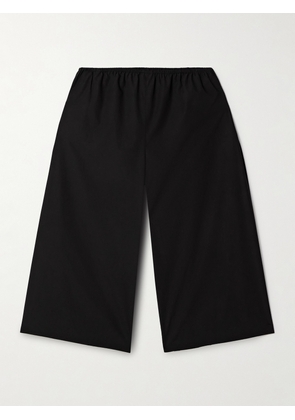 The Row - Eliot Cotton-poplin Shorts - Black - US0,US2,US4,US6,US8,US10,US12,US14