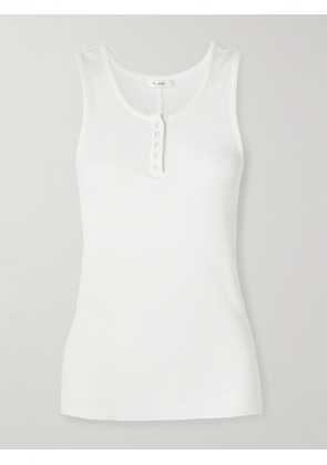 The Row - Mansel Ribbed Cotton-blend Tank - White - x small,small,medium,large,x large