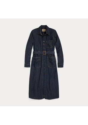 Indigo Print Twill Shop Coat