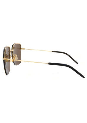 Saint Laurent Mirrored Brown Square Ladies Sunglasses SL 312 M 006 58