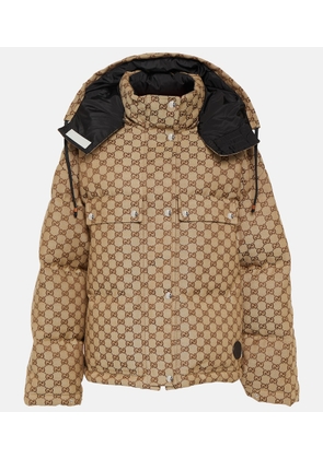 Gucci GG cotton canvas down jacket