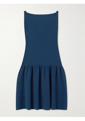 Faithfull - Monique Cotton-blend Mini Dress - Blue - x small,small,medium,large,x large,xx large