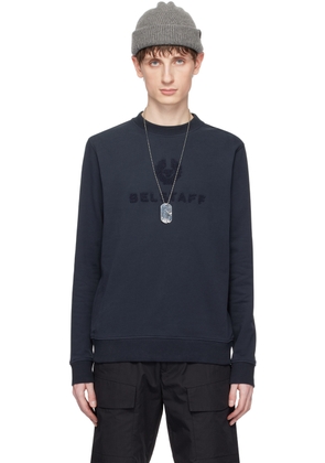 Belstaff Navy Appliqué Sweatshirt