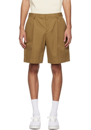A. P.C. Tan Pleated Shorts