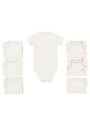 Marie Chantal Infant Set Of 7 Picot Onesies