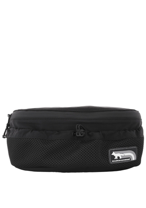 Maison Kitsune Black Nylon Flash Fox Bumbag