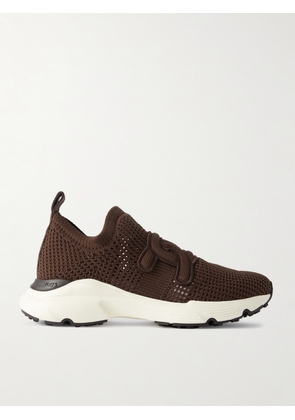 Tod's - Stretch-knit Slip-on Sneakers - Brown - IT36,IT36.5,IT37,IT37.5,IT38,IT38.5,IT39,IT39.5,IT40,IT40.5,IT41,IT41.5,IT42