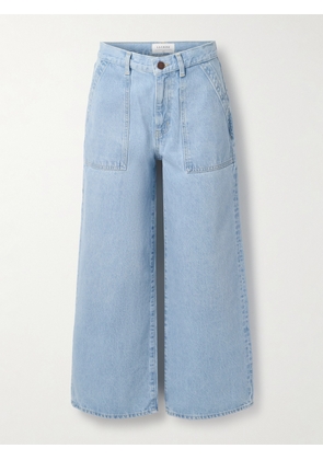 La Ligne - Izzie Cropped High-rise Organic Wide-leg Jeans - Blue - 24,25,26,27,28,29,30,31,32