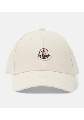 Moncler Logo cotton gabardine baseball cap