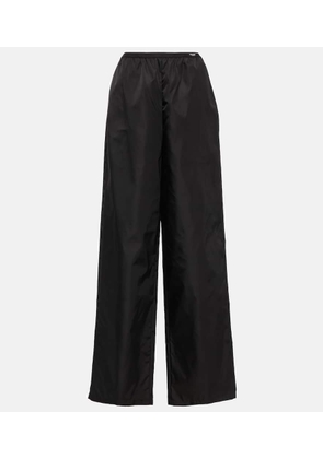 Prada Re-Nylon high-rise wide-leg pants
