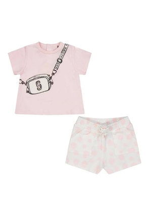 Little Marc Jacobs Girls Polka Dot Snapshot Shorts Set