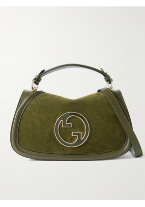 Gucci - Blondie Suede And Leather Shoulder Bag - Green - One size