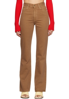 JACQUEMUS Brown Le Chouchou 'Le De Nîmes' Jeans