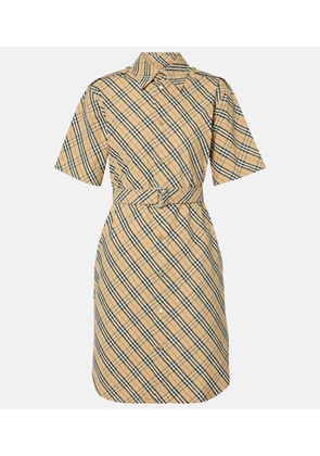 Burberry Burberry Check cotton shirt dress