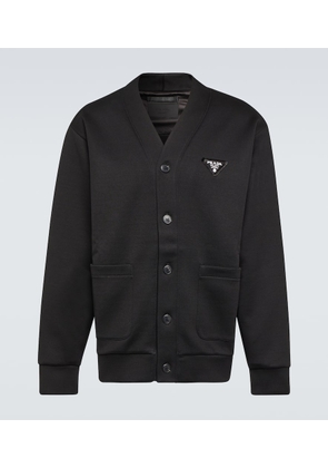 Prada Cotton-blend fleece cardigan