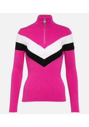 Pucci x Fusalp striped half-zip ski top