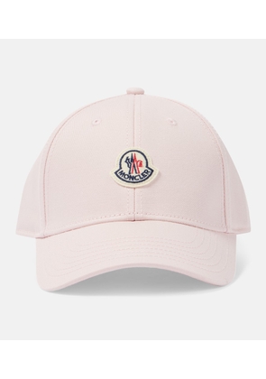 Moncler Logo cotton gabardine baseball cap